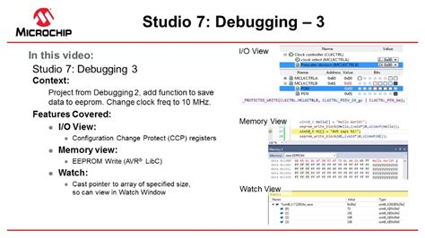 watch memory online|2.16 Debugging 3: I/O View Memory View and Watch.